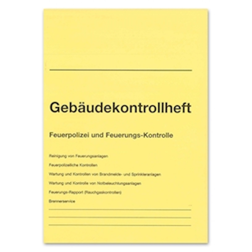 Gebäudekontrollheft