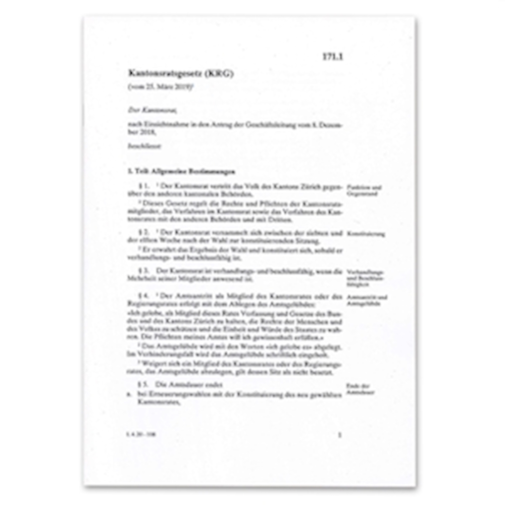 Kantonsratsgesetz und