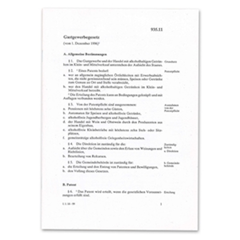 Gastgewerbegesetz und